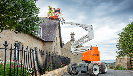 The New Snorkel A46jrte Lithium Powered Articulated Rough Terrain Boom Lift